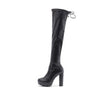 Y2K Patent Leather Thigh High Boots