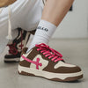 Y2K Pink Cross Sneakers