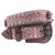 Y2K Pink Round Diamond Studded Belt