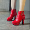 Y2K Platform Ankle Boots