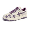 Y2K Purple Cross Sneakers