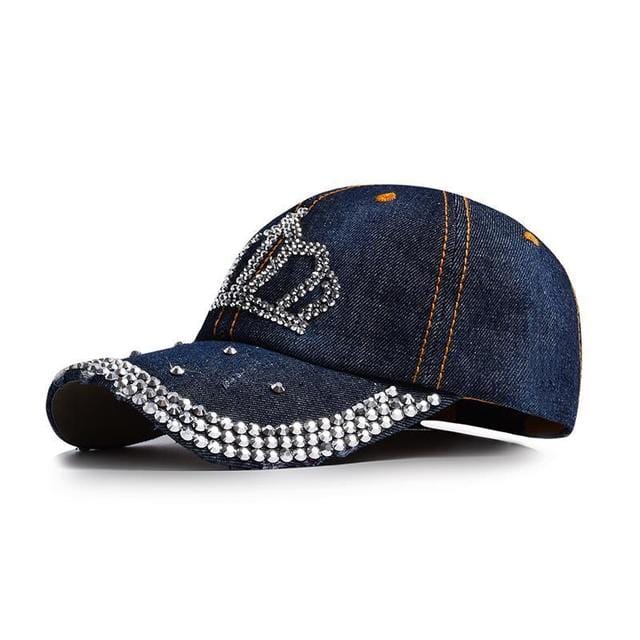 Y2K Rhinestone Crown Hat