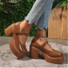 Y2K Round Toe Chunky Heels