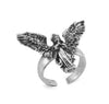 Y2K Silver Angel Ring