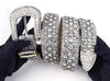 Y2K Silver Rhinestone Belt