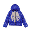 Y2K Skeleton Puffer Jacket