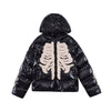 Y2K Skeleton Puffer Jacket