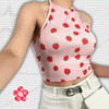 Y2K Sweet Stramberry Crop Top