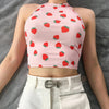 Y2K Sweet Stramberry Crop Top