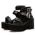 Y2K Triple Buckle Platform Sandals