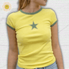 Y2k Yellow Shirt