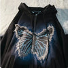 Y2K Zip Up Butterfly Hoodie